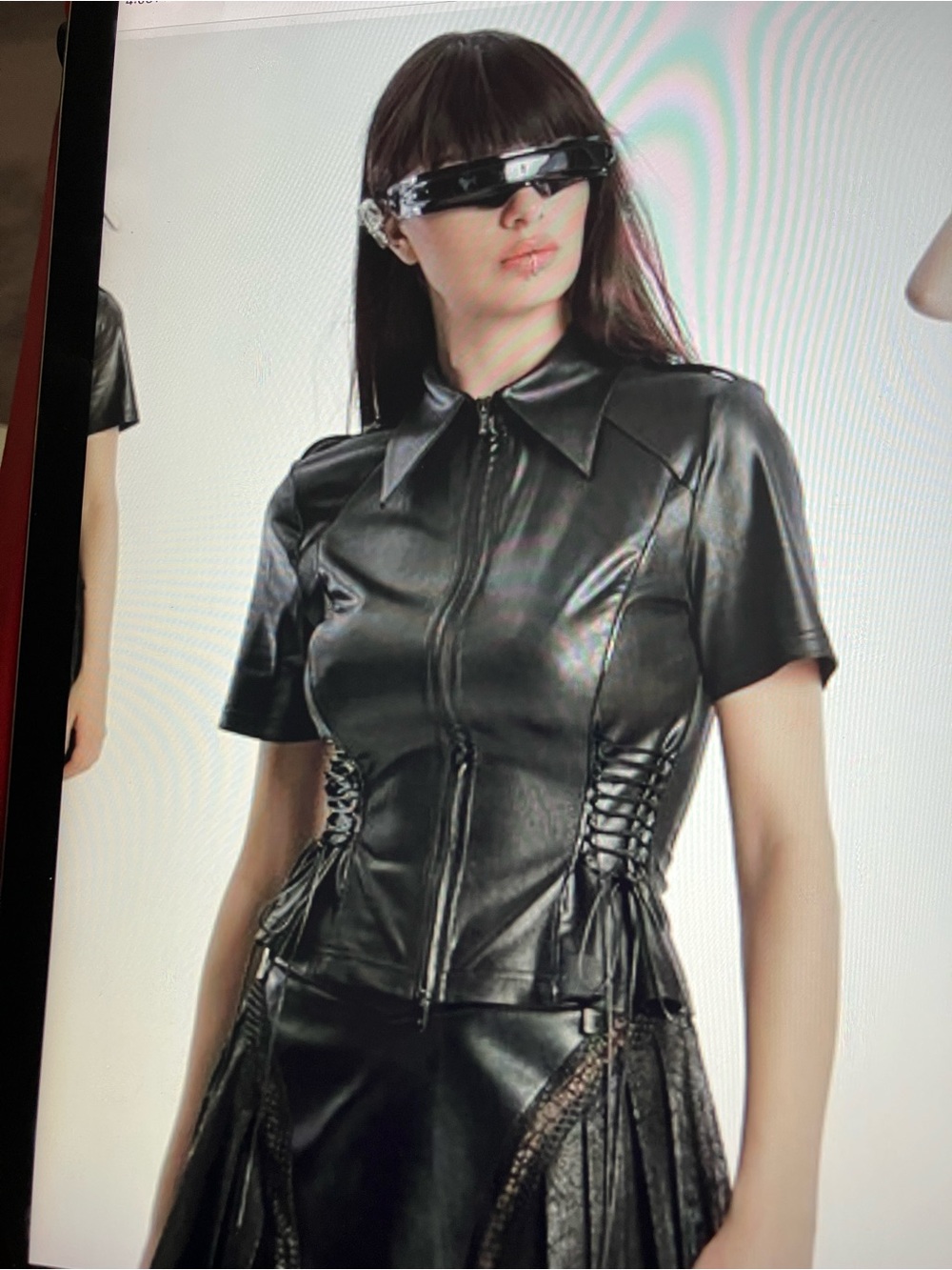 PUNK RAVE gothic military style top NWT